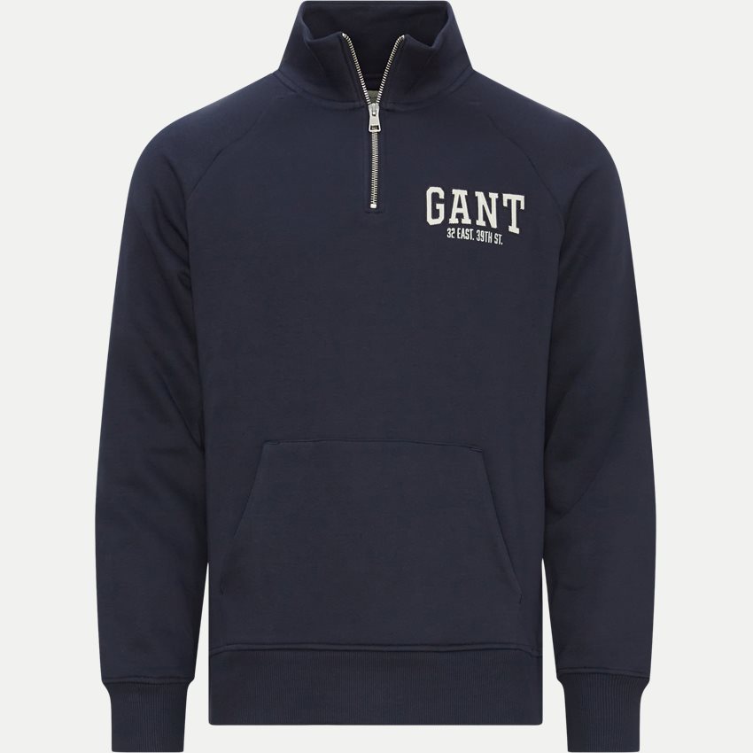 Gant Sweatshirts ARCH HALF-ZIP 2006072 EVENING BLUE